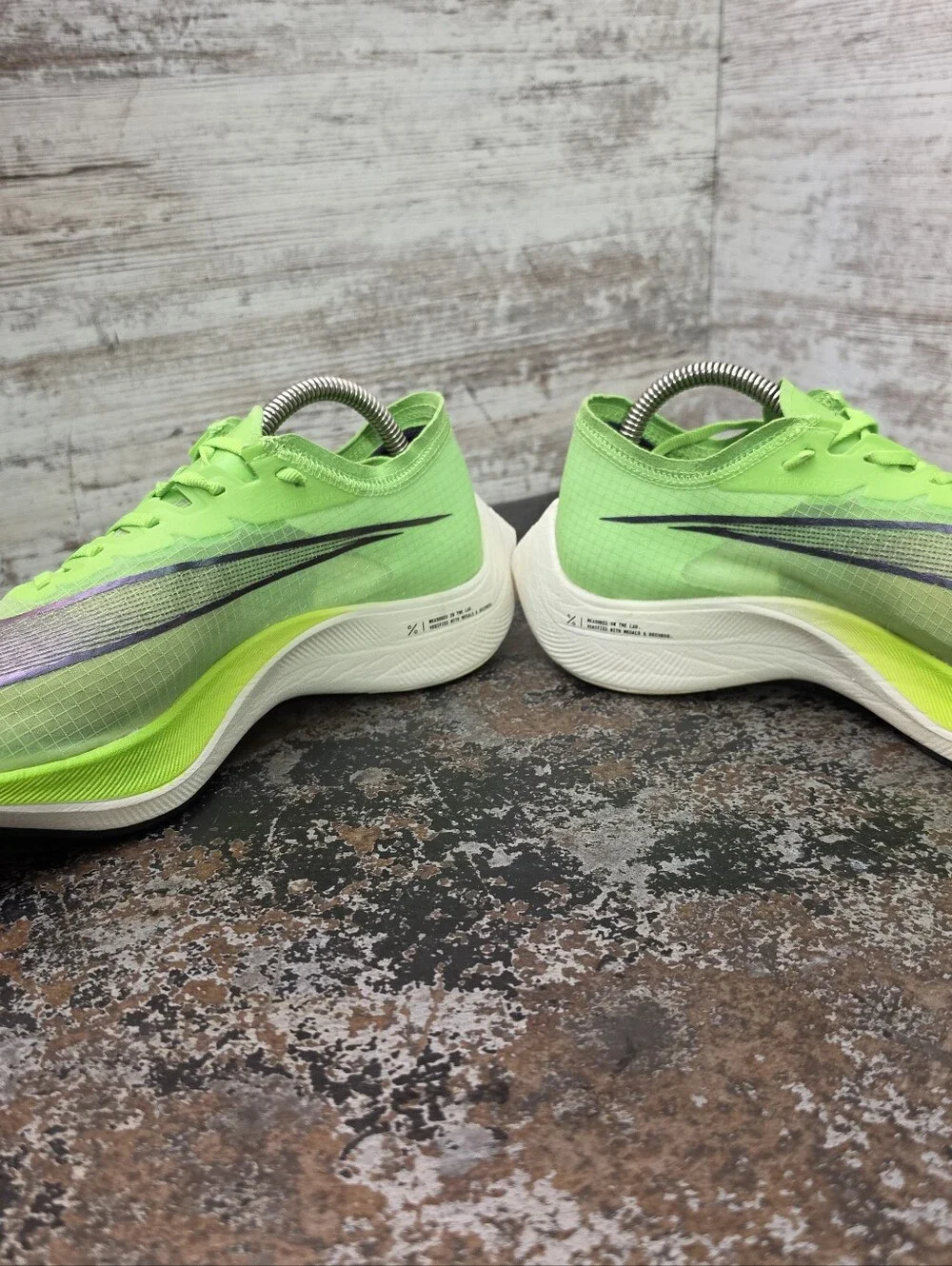 Mens Nike Vaporfly NEXT% Running Shoes Sz 6.5 Eur 39 AO4568 300 Electric Green